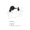 Designers Fountain Summer Jazz 16 in. 2-Light Matte Black Vanity Light with Clear Glass Shades for Bathrooms D310M-2B-MB - alternate 8
